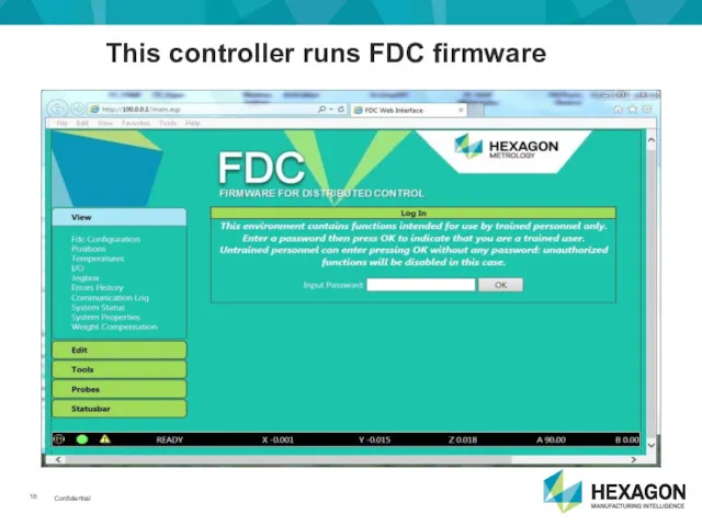 This controller runs FDC firmware