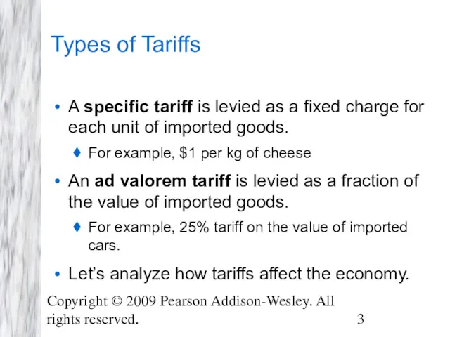 Copyright © 2009 Pearson Addison-Wesley. All rights reserved. Types of