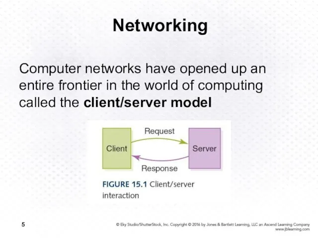 Networking Computer networks have opened up an entire frontier in