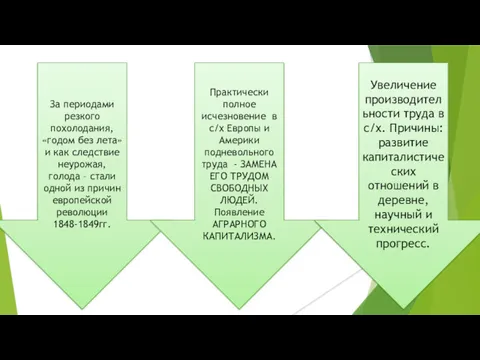 За периодами резкого похолодания, «годом без лета» и как следствие