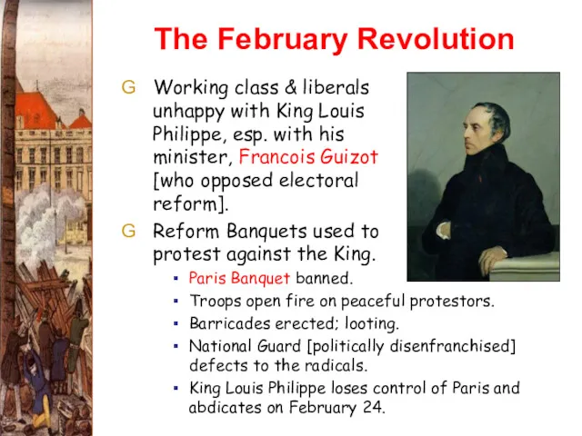 The February Revolution Working class & liberals unhappy with King