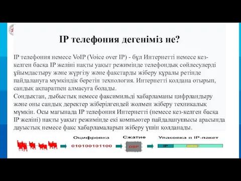 IP телефония дегеніміз не? IP телефония дегеніміз не? IP телефония