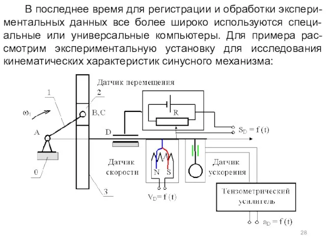 В последнее время для регистрации и обработки экспери-ментальных данных все