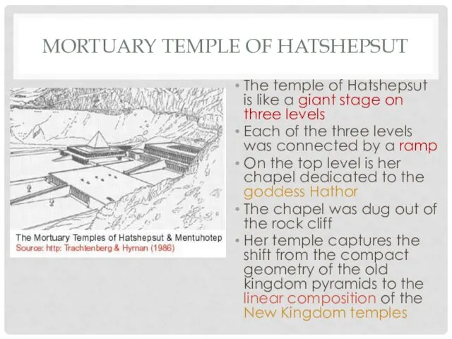 MORTUARY TEMPLE OF HATSHEPSUT The temple of Hatshepsut is like