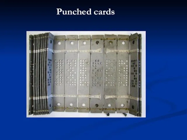 Punched cards