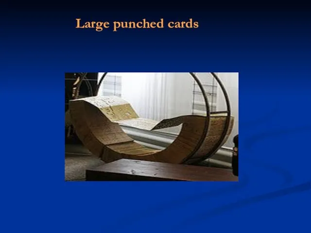 Large punched cards
