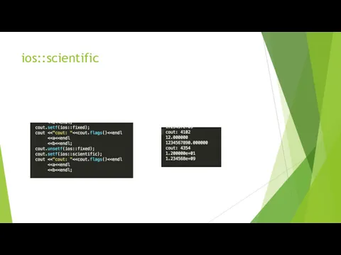 ios::scientific