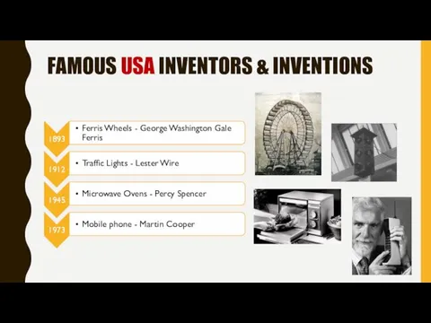 FAMOUS USA INVENTORS & INVENTIONS