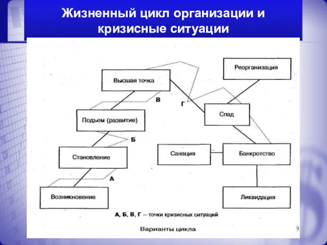 Жизненный цикл организации и кризисные ситуации