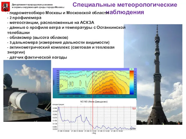 Специальные метеорологические наблюдения - гидрометеобюро Москвы и Московской области -