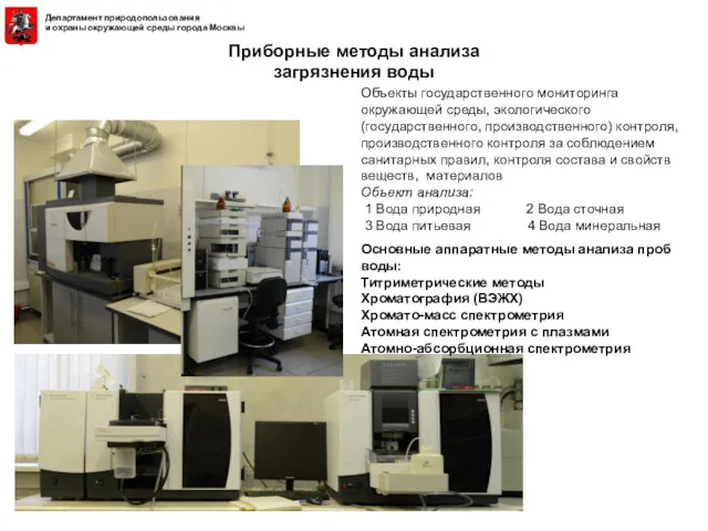 Объекты государственного мониторинга окружающей среды, экологического (государственного, производственного) контроля, производственного