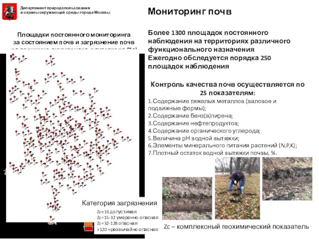 Более 1300 площадок постоянного наблюдения на территориях различного функционального назначения