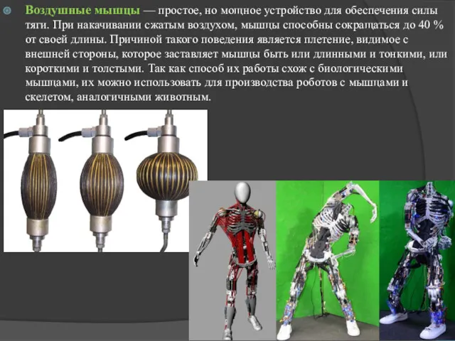 Воздушные мышцы — простое, но мощное устройство для обеспечения силы