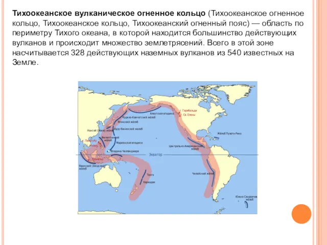 Тихоокеанское вулканическое огненное кольцо (Тихоокеанское огненное кольцо, Тихоокеанское кольцо, Тихоокеанский