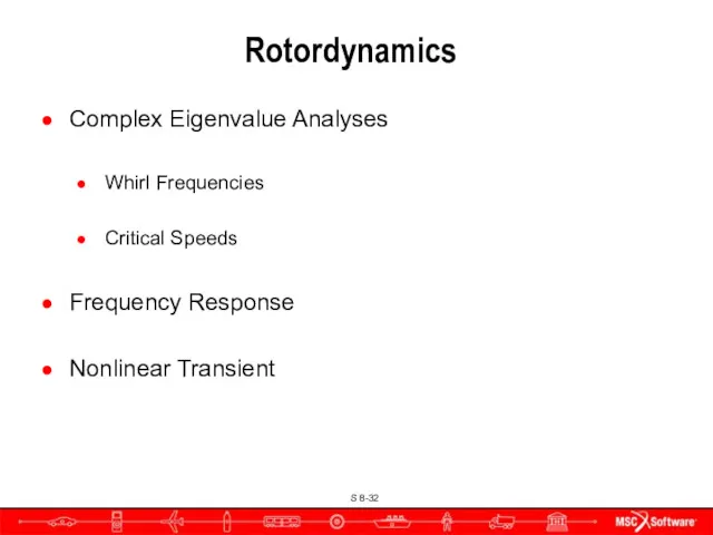 Rotordynamics Complex Eigenvalue Analyses Whirl Frequencies Critical Speeds Frequency Response Nonlinear Transient