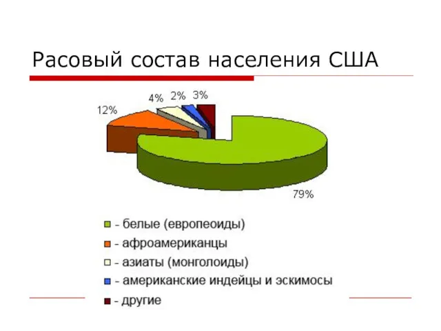 Расовый состав населения США