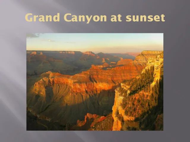 Grand Canyon at sunset