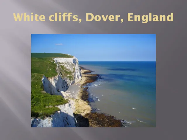 White cliffs, Dover, England