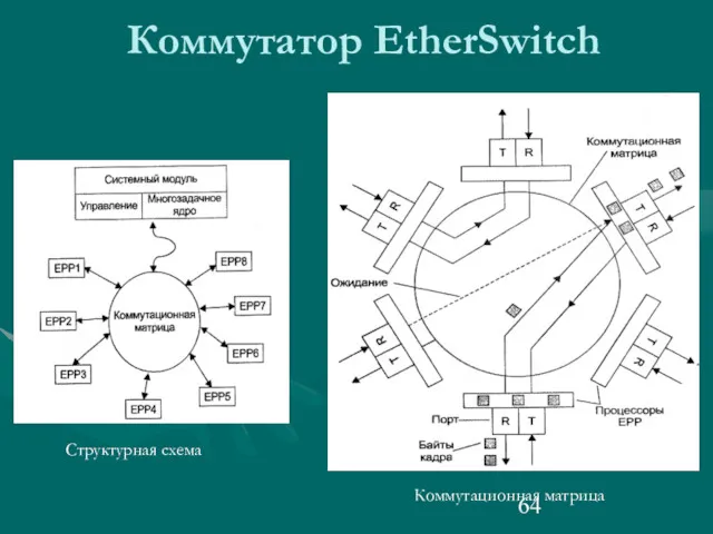Коммутатор EtherSwitch Структурная схема Коммутационная матрица