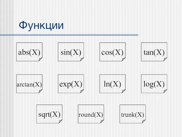 Функции