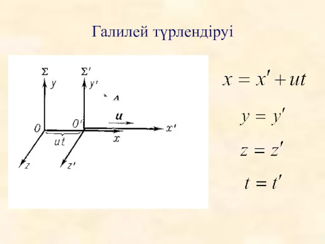 Галилей түрлендіруі