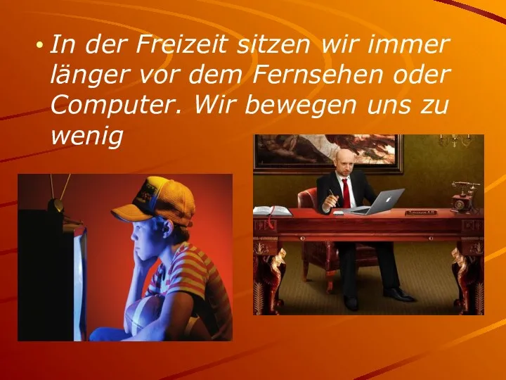 In der Freizeit sitzen wir immer länger vor dem Fernsehen