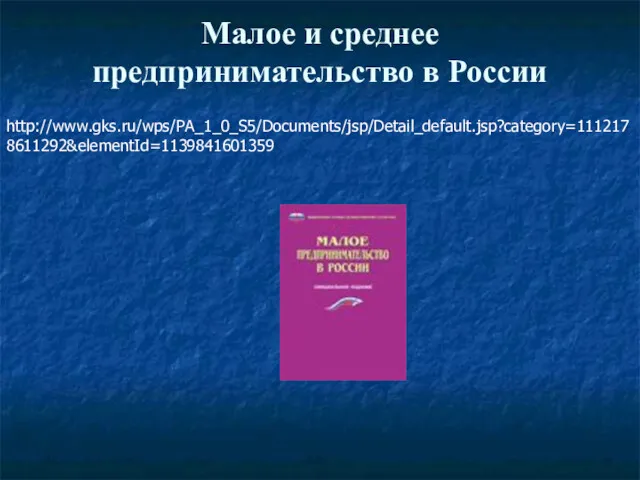 Малое и среднее предпринимательство в России