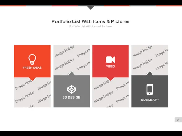 Portfolio List With Icons & Pictures Portfolio List With Icons & Pictures