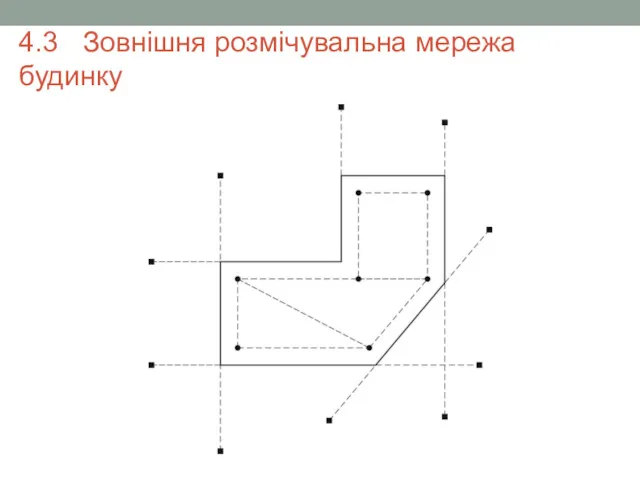 4.3 Зовнішня розмічувальна мережа будинку