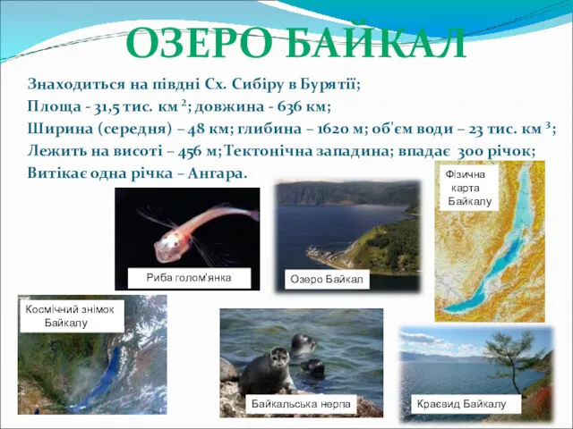 Знаходиться на півдні Сх. Сибіру в Бурятії; Площа - 31,5