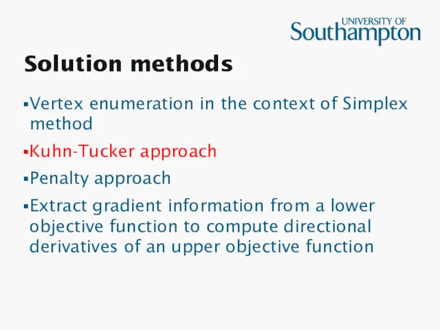 Solution methods Vertex enumeration in the context of Simplex method