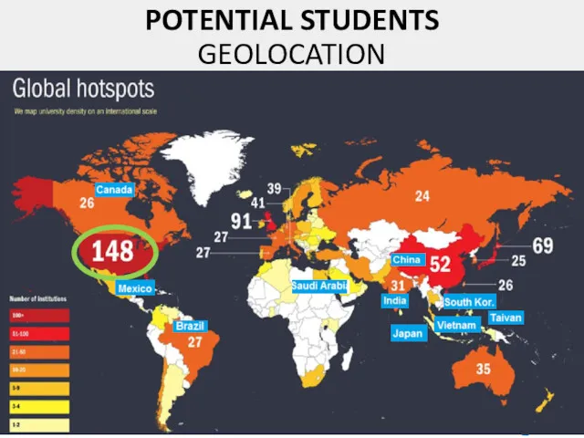 POTENTIAL STUDENTS GEOLOCATION