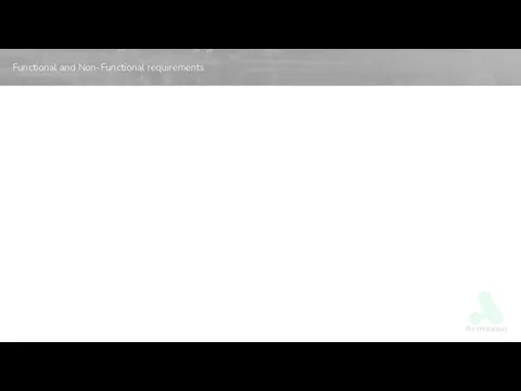 Functional and Non-Functional requirements
