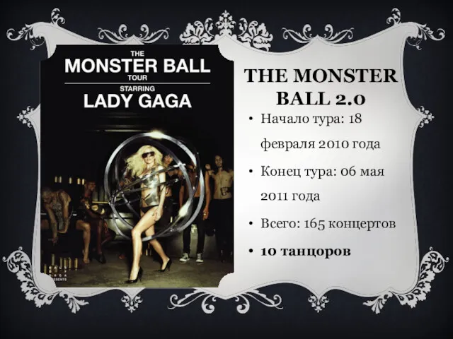 THE MONSTER BALL 2.0 Начало тура: 18 февраля 2010 года