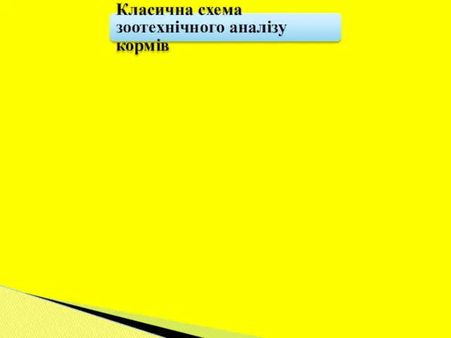 Класична схема зоотехнічного аналізу кормів