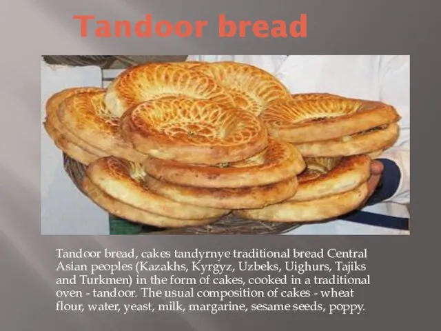 Tandoor bread Tandoor bread, cakes tandyrnye traditional bread Central Asian