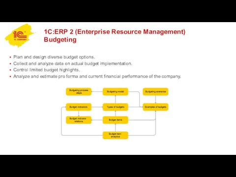1C:ERP 2 (Enterprise Resource Management) Budgeting Plan and design diverse