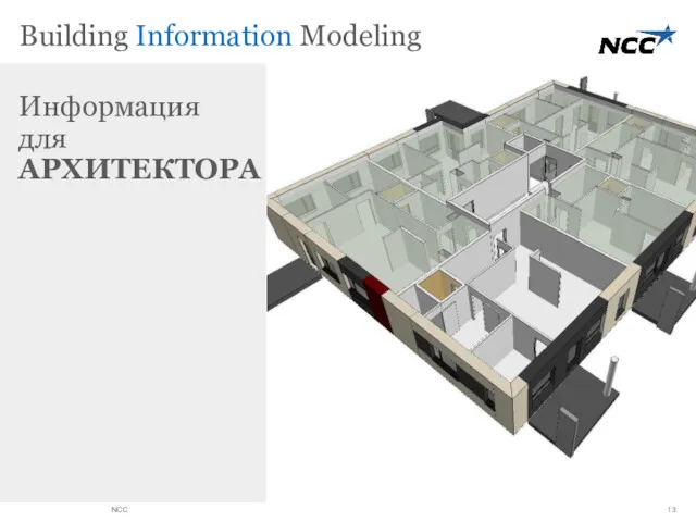 NCC Информация для АРХИТЕКТОРА Building Information Modeling