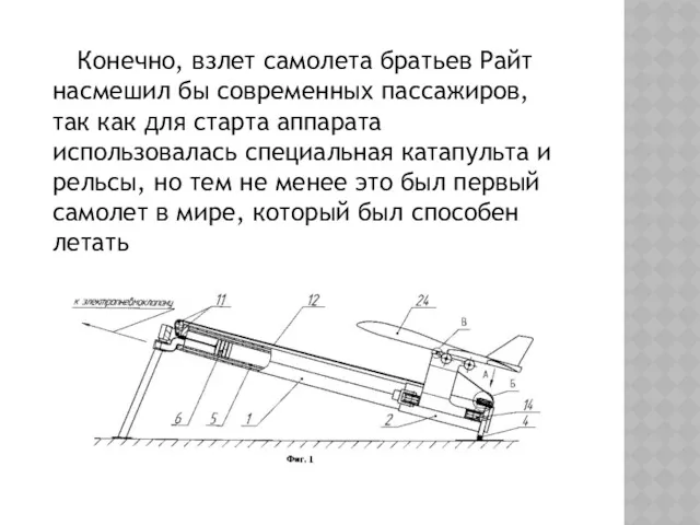 Конечно, взлет самолета братьев Райт насмешил бы современных пассажиров, так