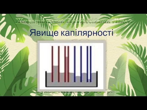 Явище капілярності