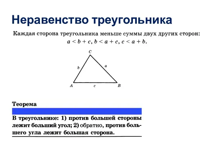 Неравенство треугольника