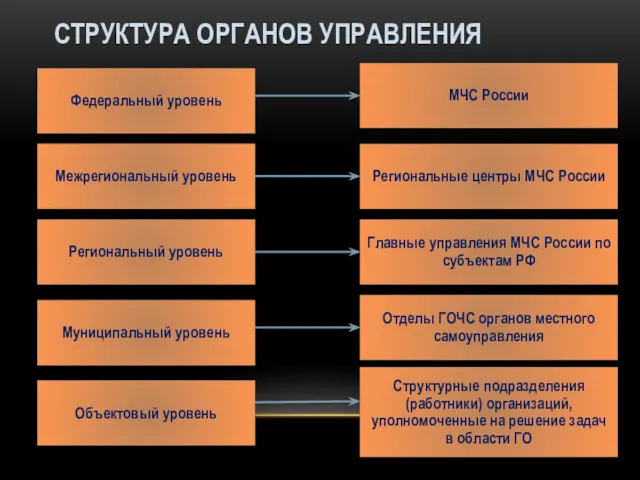 СТРУКТУРА ОРГАНОВ УПРАВЛЕНИЯ Федеральный уровень Межрегиональный уровень Региональный уровень Муниципальный