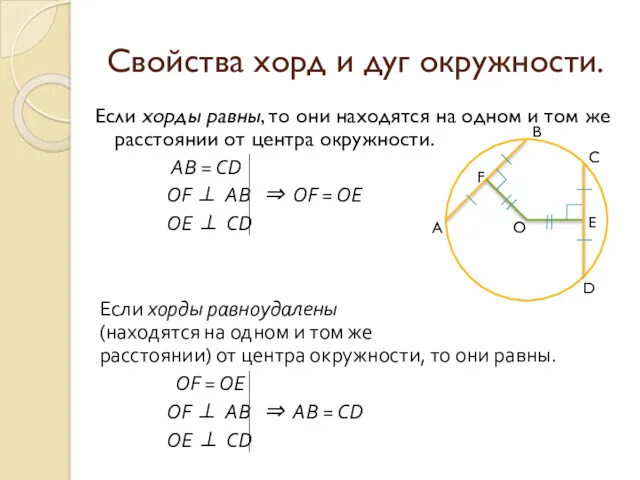 Если хорды равны, то они находятся на одном и том