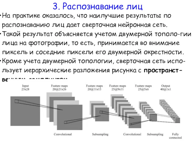 На практике оказалось, что наилучшие результаты по распознаванию лиц дает