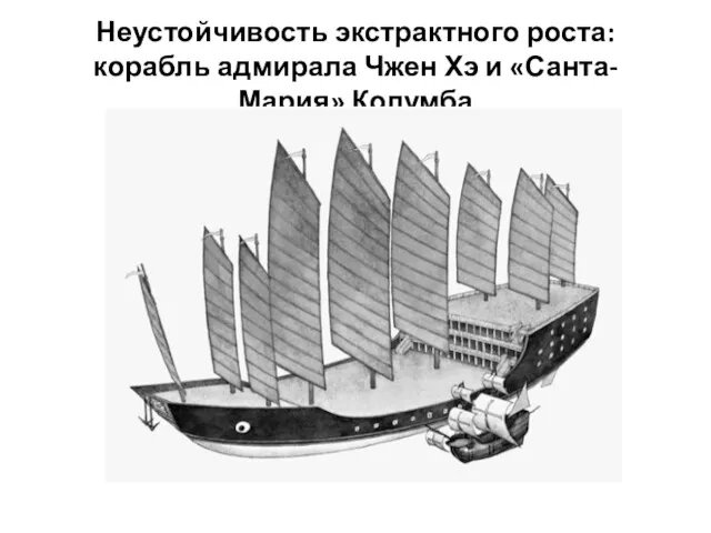 Неустойчивость экстрактного роста: корабль адмирала Чжен Хэ и «Санта-Мария» Колумба