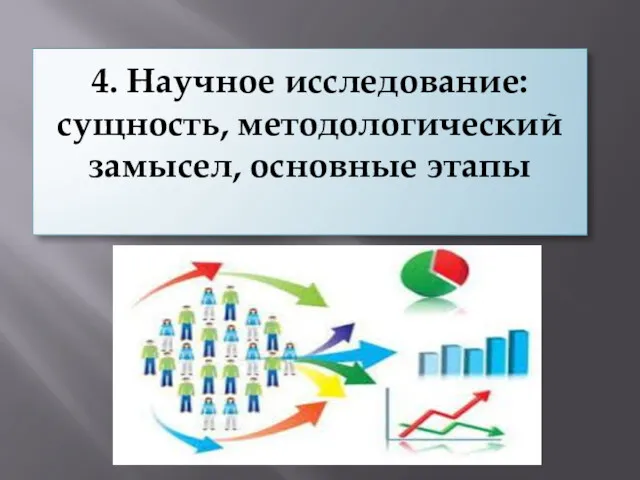 4. Научное исследование: сущность, методологический замысел, основные этапы