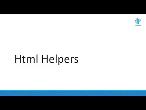 Html Helpers