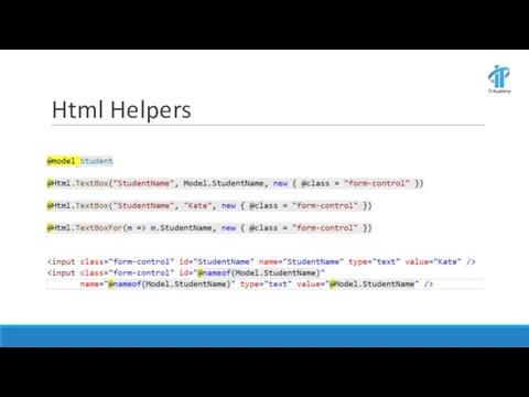 Html Helpers