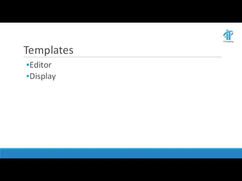 Templates Editor Display