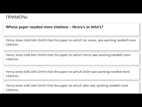 Whose paper needed more citations – Henry’s or John’s? Henry Jones told John